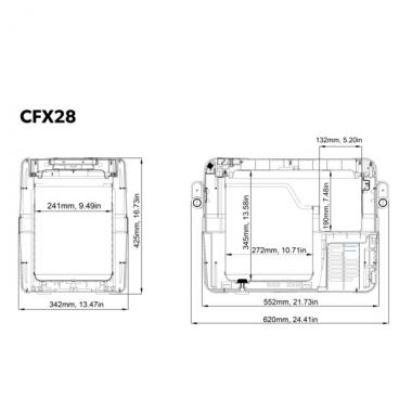 Автохолодильник компрессорный Dometic CFX 28